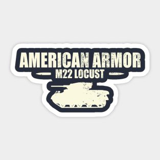 M22 Locust Tank (distressed) Sticker